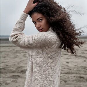 Nikki Lund Cable Knit Sweater Dress